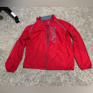 Coca Cola Men's Red Windbreaker light material